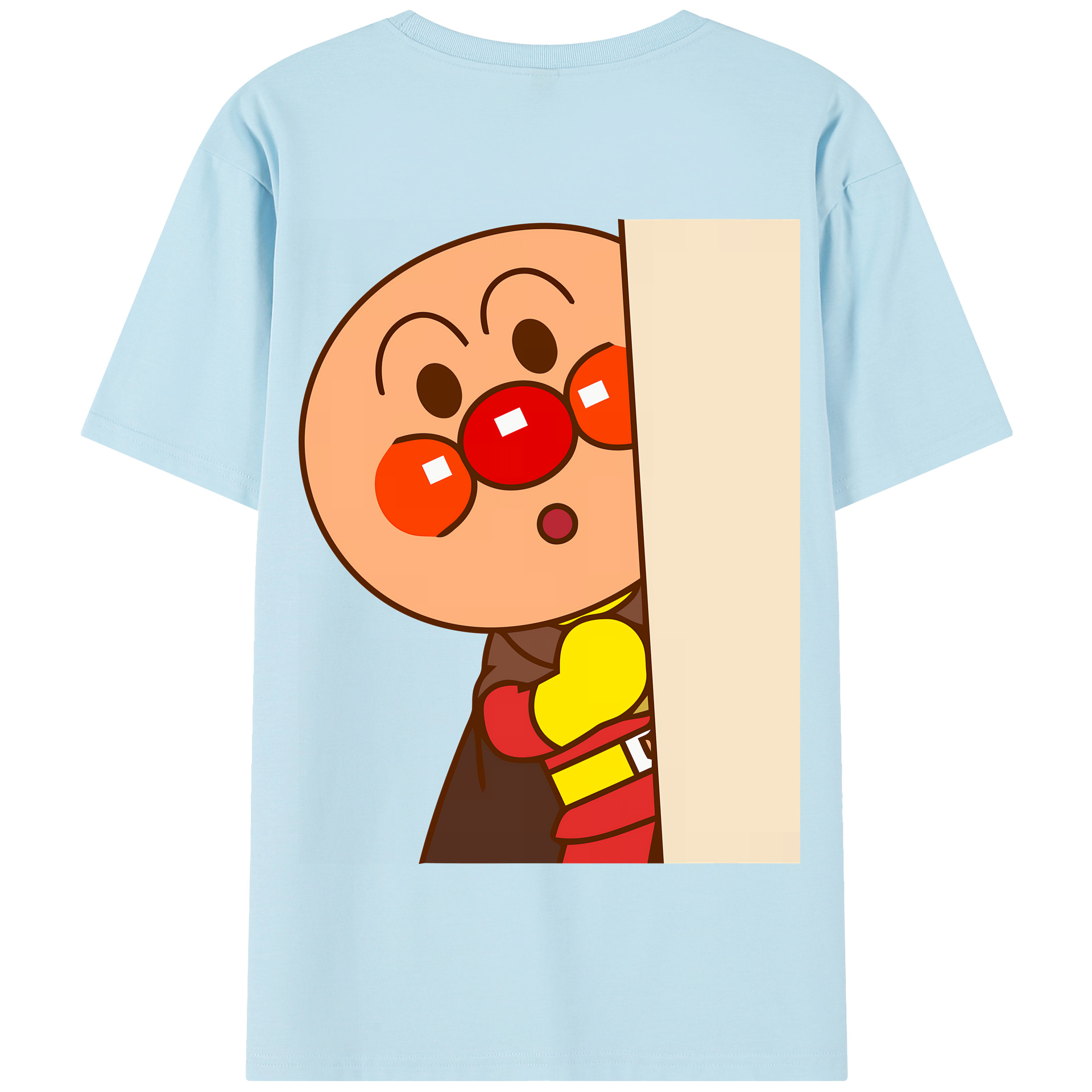 （画像用） アンパンマン Anpanman 綿100％半袖Tシャツ（背面プリント）